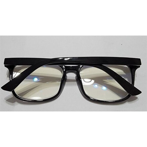 NWT LG Black Rectangle Frame Blue Light 3.0 Reading Nerd Glasses Readers 84221 - Picture 2 of 3